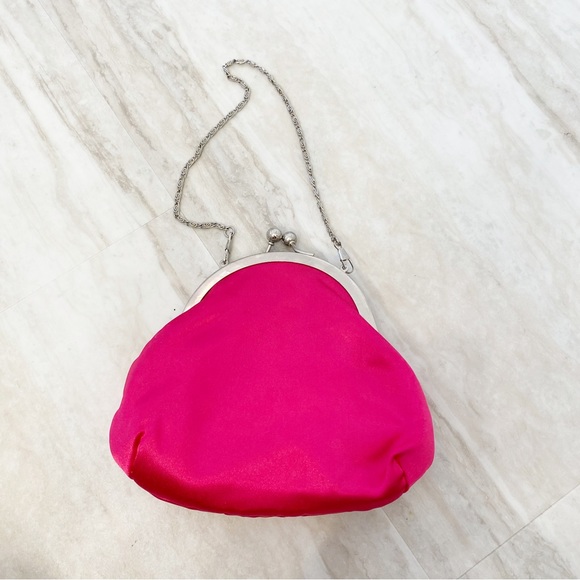 Date Night Rose Clutch Valentine's Day Hot Pink Bag - Picture 3 of 10